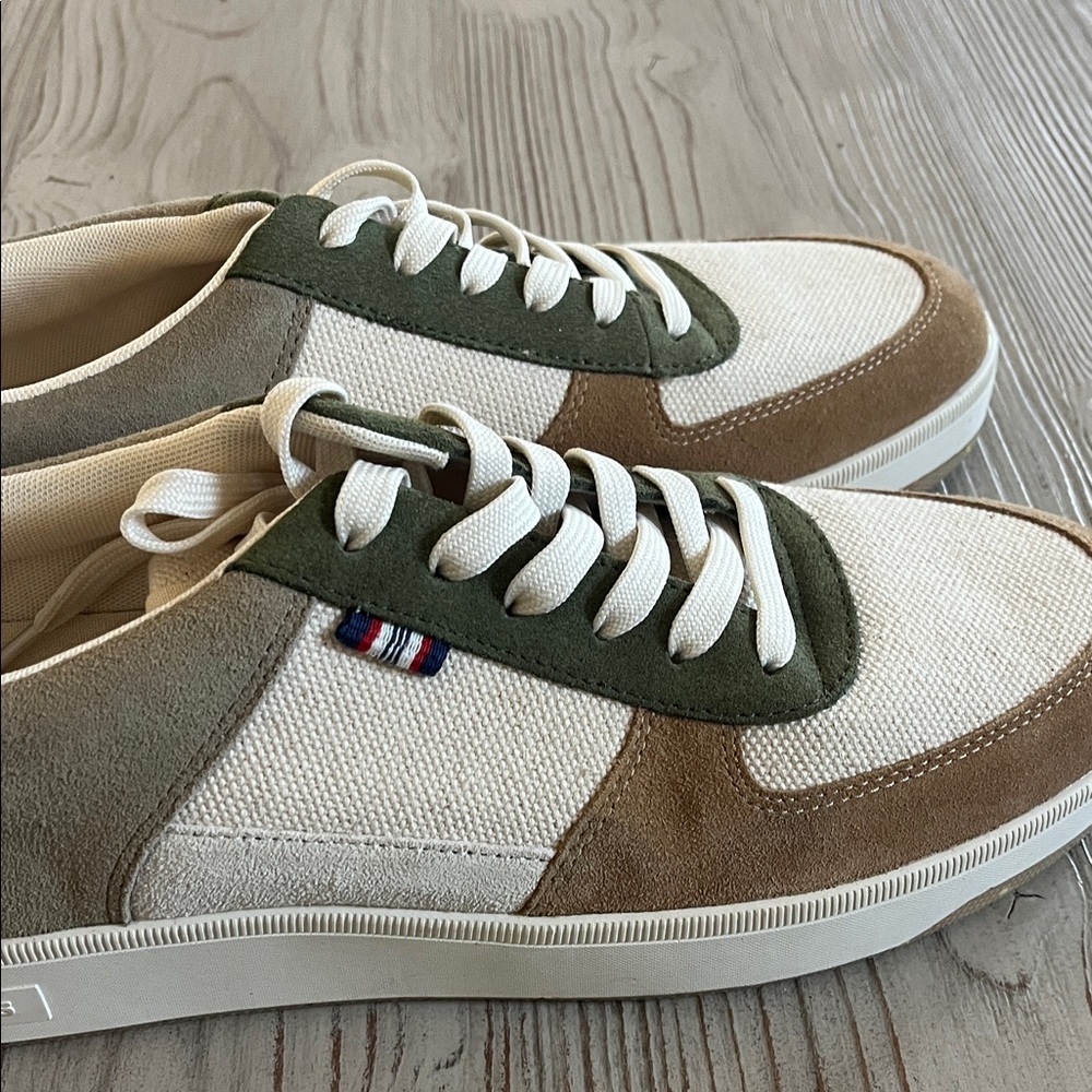 Seavees Cardinal Lace-Up Sneakers olive green, khaki and tan mens size 13 - Picture 4 of 15